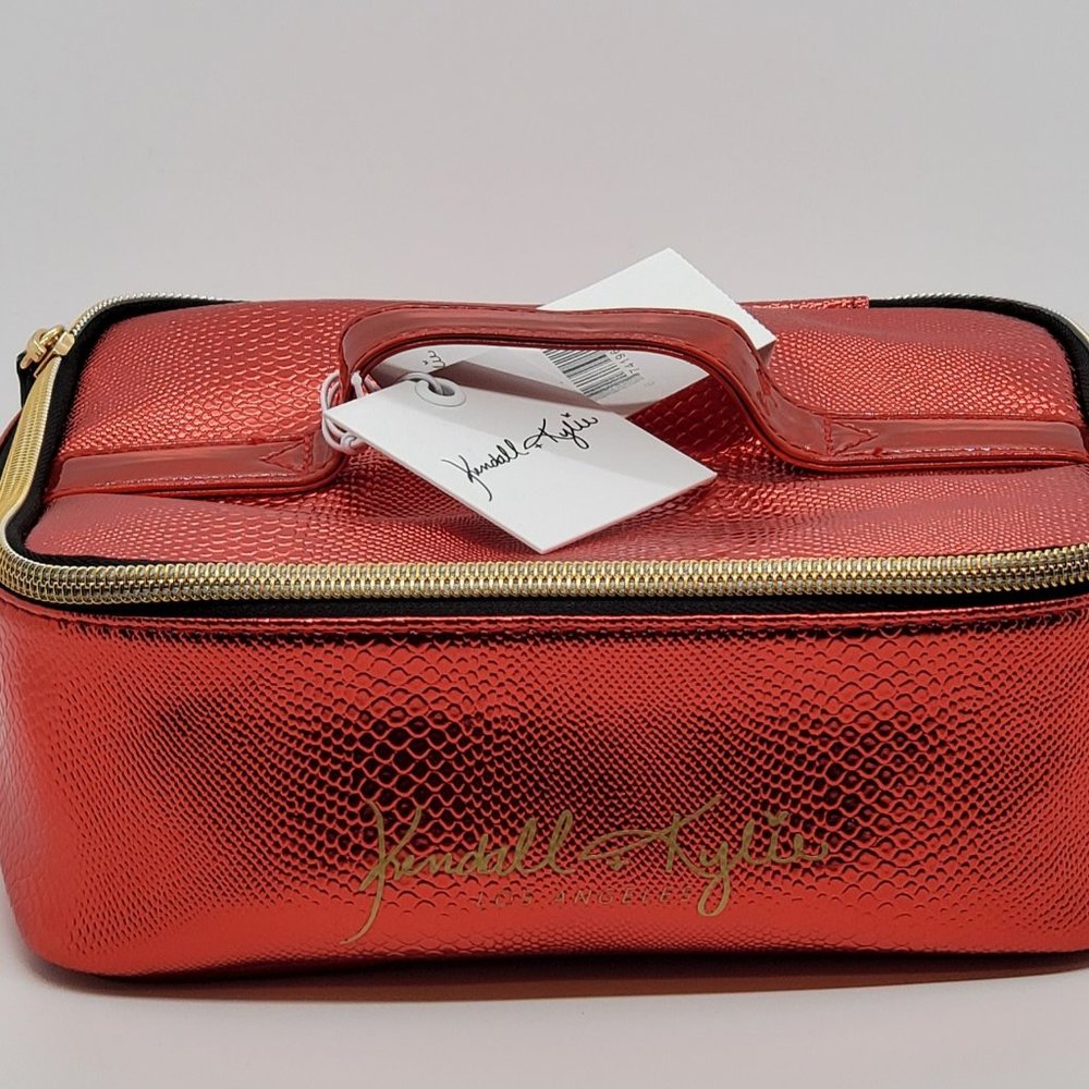 Kendall & Kylie Red Spacious Vanity Makeup Case